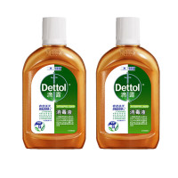 滴露Dettol 消毒液消毒水 杀菌除螨 儿童 家居室内 宠物环境 衣物消毒 不含84酒精 250ml*2瓶