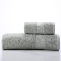 洁丽雅 3A级抗菌毛巾浴巾套装 全棉加大加厚款成人洗澡巾 颜色随机