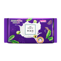 七度空间 SPACE7 果滋润夜用卫生巾420mm*4片*30包 极薄棉柔 姨妈巾