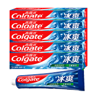 高露洁(Colgate) 冰爽牙膏三重薄荷120g*4支 清新口气含薄荷因子