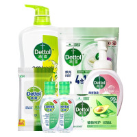 滴露(Dettol) 个人清洁套装 湿巾 香皂 洗手液 洗衣凝珠 沐浴露 HG-DL2309