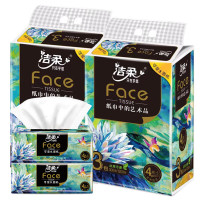 洁柔 抽纸 4层100抽*3包*2提 M码面巾纸 油画款 原生木浆卫生纸