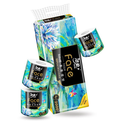 洁柔 有芯卷纸 艺术油画款Face加厚4层200克*10卷 卫生纸 环保易降解