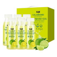 乐源 小青柠复合果汁饮料 280ml*8瓶柠檬汁饮料复合果汁维C
