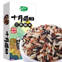 十月稻田 三色糙米480g*2盒 轻食三色糙米(黑米 红米 糙米 大米伴侣 )