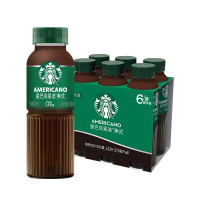 星巴克 星选 即饮咖啡270ml*6瓶 家庭装 美式咖啡