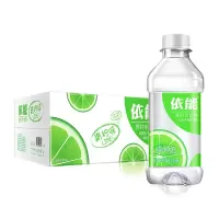 依能 苏打水饮料青柠味 无糖弱碱性饮用水 350ml*24瓶整箱装