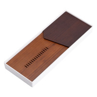 苏氏陶瓷知雅几何重竹盘面密胺底托新中式茶盘