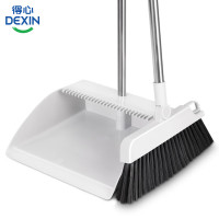 得力得心LQ160-扫把套装(带齿梳)(灰色)(扫把簸箕1套)