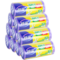 妙洁 背心式垃圾袋大号50cm*70cm*20只*10卷 家用便捷式垃圾袋