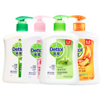 滴露Dettol 健康抑菌洗手液 抑菌99.9% 易冲洗 男士女士通用 呵护全家 500g/瓶*4瓶 经典组合装