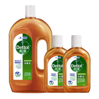 滴露Dettol 消毒液消毒水 杀菌除螨 儿童 家居室内 宠物环境 衣物消毒 不含84酒精 1.7L