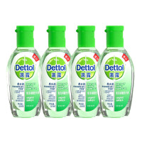 滴露Dettol 酒精免洗洗手液 酒精洗手液 进口 免洗 儿童家用 经典松木 50ml*4瓶