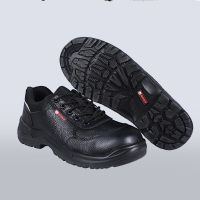 际华防护 600101防砸防刺穿防静电头层皮带反光条安全鞋黑色-37