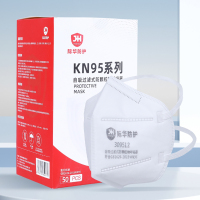 际华防护 309512 KN95折叠式防尘口罩头戴式 1个/袋 50袋/盒 单位:盒