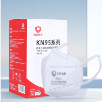 际华防护 309511 KN95折叠式防尘口罩耳戴式1个/袋 50袋/盒 单位:盒