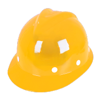 际华防护 101201V字型玻璃钢安全帽-黄色