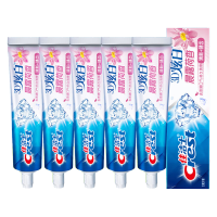 佳洁士 3D炫白牙膏 170g 晨露荷香 5支装 亮白去黄去牙渍防渍含氟