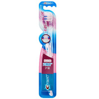 佳洁士 天鹅绒樱花粉护龈牙刷 小宽头超细软毛 8支家庭装