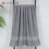 洁丽雅 浴巾 纯棉成人男女吸水家用速干加厚650g 大浴巾 颜色随机