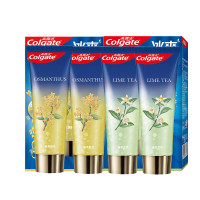 高露洁 冰爽牙膏 95g 4支装 青柠花茶+沁爽桂花 含氟防蛀清新口气