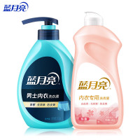 蓝月亮 青柠香男士内衣洗衣液泵装500g+柔润樱花翻盖装500g