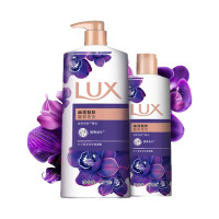 力士 沐浴露套装 紫色幽莲魅肤沐浴乳1000g+小瓶350g 香味持久男女士家庭装