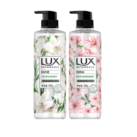 力士 植萃精油香氛沐浴露小苍兰与茶树550g+樱花香与烟酰胺550g