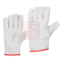 君御 7314 2x2帆布手套双层24道线(红边)10副/包