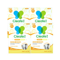净安(cleafe)洗衣机槽清洗剂 滚筒波轮通用 柠檬香(12包)300gx4盒
