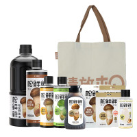 松鲜鲜 松茸调味料礼包 酱油蚝油白灼汁米醋 含礼袋 915g+595ml