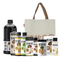 松鲜鲜 松茸调味料礼包 1770g+1105ml 黄豆酱油醋汁一品鲜 含礼袋