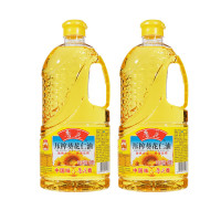 鲁花 压榨葵花仁油900ml*2瓶 剥壳去皮压榨 葵花籽油