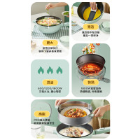 美的(Midea)多功能锅 电炒锅不粘锅一体插电多功能铁锅家用蒸煮煎炒一体大火力电锅 4L HGE2815