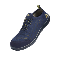 代尔塔301236 SUMMESPBL S1P SRC松紧系列双层飞织安全鞋(301228升级款)蓝黄-44