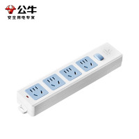 公牛(BULL)新国标接线板 插排/拖线板 GN-414K 4位总控无线(需自行配电源线和插头)
