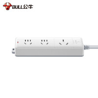 公牛(BULL)大功率16A空调伴侣接线板 插排 3位无开关全长3米 送10A头 GN-405D