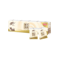 清风 原木纯品3层 8张*10包*4条 迷你包手帕纸 B66ACM13