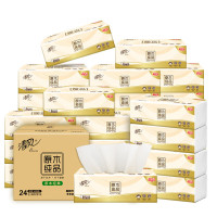 清风 原木纯品3层100抽*24包 整箱装