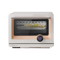 美的(Midea)家用微波炉蒸箱烤箱 20L高容积小户型之选 800变频火力 米白色 PG2010W