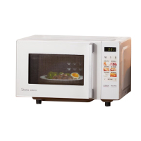 美的(Midea)微波炉烤箱一体机 800w家用平板光波速热大容量 六代变频 臻彩荧幕 Z2 乳白色