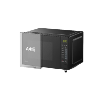 美的(Midea)微波炉 小型平板高效速热20升 一键解冻大平板底盘易清洁 杀菌除味 M22J 黑色