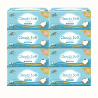 清风 云柔纯品抽纸 3层90抽 亲肤柔软浮雕压花卫生纸 8包*3提