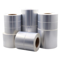 思伟 PET标签纸不干胶 哑银PET标签 防水防油 100mm*50mm-单排 750 标签内径-76MM 适用于工业机