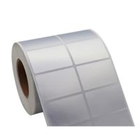 SIWEITECH 思伟 PET标签纸不干胶 哑银PET标签 防水 防油 35mm*15mm -双排4600 标签内径-76MM 适用于工业机