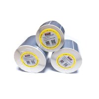 思伟 90+PET标签纸不干胶 哑银PET标签 防水 90mm*50mm-单排 730 标签内径-38MM 适用于桌面机