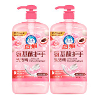 白猫 氨基酸护手洗洁精1.15kg 2瓶装 荔枝玫瑰香型