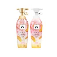 吕 洗护套装 蜜桃乌龙玫瑰改善毛躁洗发水护发素 洗400ml+护400ml