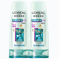 欧莱雅 透明质酸水润72H润发乳200ml*2滋养无硅油控油柔顺蓬松护发素