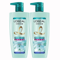 欧莱雅 透明质酸水润洗发水700ml*2 精油柔顺控油 女士洗发露洗头膏